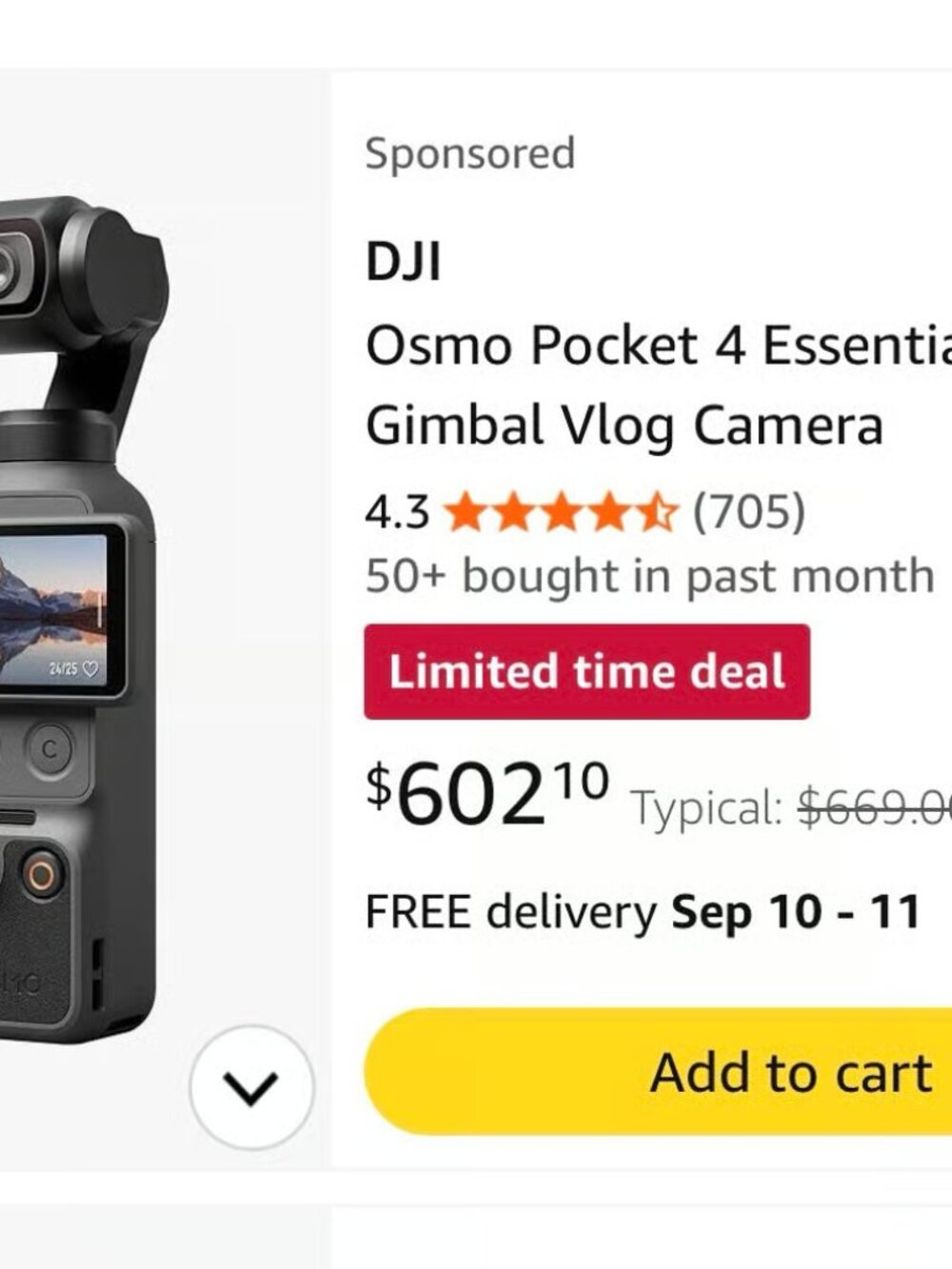 DJI Osmo Pocket 4 Standard Combo